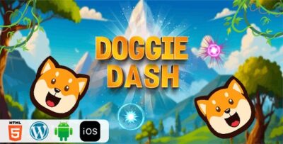 Doggie dash html5 construct3 game codermarket.jpg