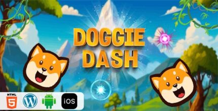 Doggie dash html5 construct3 game codermarket.jpg
