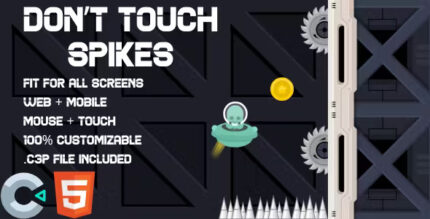 Dont touch spikes html5 game construct 3 web and mobile ready codermarket.jpg