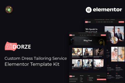 Dorze custom dress tailoring service elementor pro template kit gplpixel.jpg