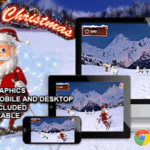 Downhill christmas html5 running game codermarket.png