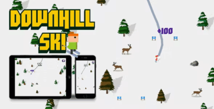 Downhill ski html5 game codermarket.png
