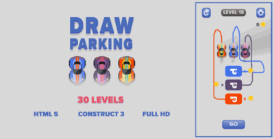 Draw parking html5 game construct3 codermarket.png