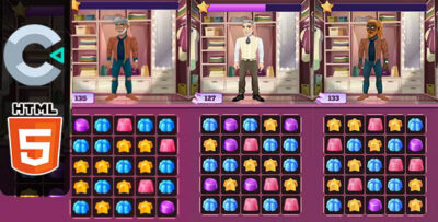 Dress up match 3 html5 game c3p codermarket.jpg