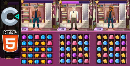 Dress up match 3 html5 game c3p codermarket.jpg