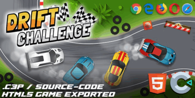 Drift challenge html5 game with construct 3 file codermarket.png