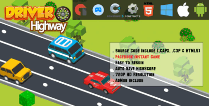 Driver highway html5 game mobile facebook instant game web html5 .png