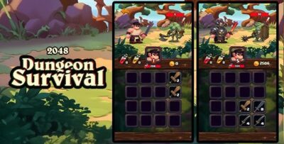 Dungeon survival 2048 html5 construct 3 codermarket.jpeg