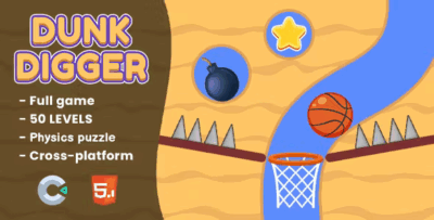 Dunk digger html5 game construct 3 codermarket.png
