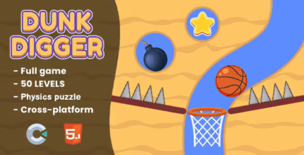 Dunk digger html5 game construct 3 codermarket.png
