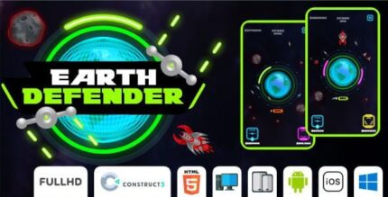 Earth defender html5 game construct3 codermarket.jpg