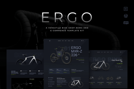 Ergo bike cycling woocommerce elementor template kit gplpixel.png