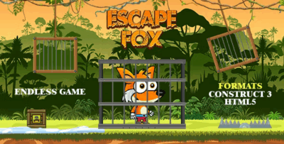 Escape fox game construct 3 c3p html5 endless game codermarket.png