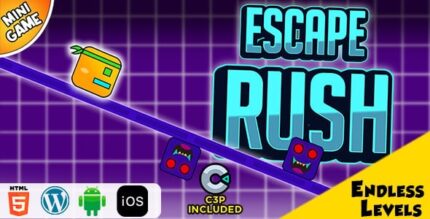 Escape rush html5 construct 3 game codermarket.jpg