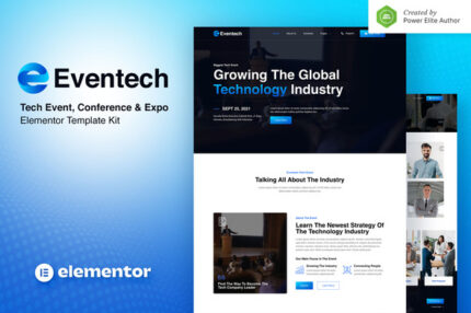 Eventech tech event conference expo elementor template kit gplpixel.jpg