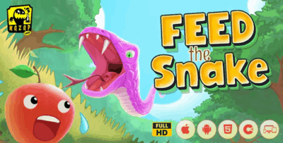 Feed the snake html5 arcade game construct codermarket.png
