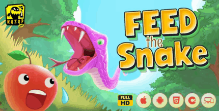 Feed the snake html5 arcade game construct codermarket.png