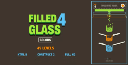 Filled glass 4 colors html5 game construct3 codermarket.png