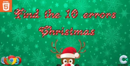Find 10 errors crhistmas html5 casual game codermarket.png