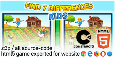 Find seven differences kids construct 3 all source code and html5 files .png
