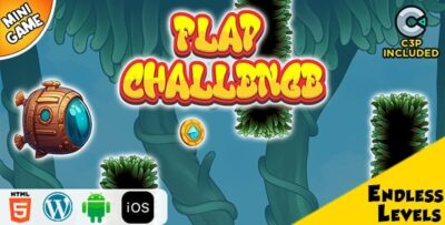 Flap challenge html5 construct 3 game codermarket.jpg
