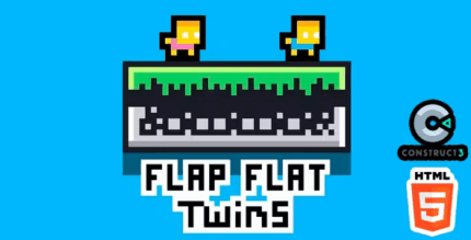 Flapflat twins html5 game construct 3 codermarket.png