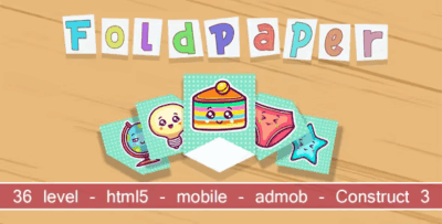 Foldpaper html5 mobile admob construct 3 codermarket.png