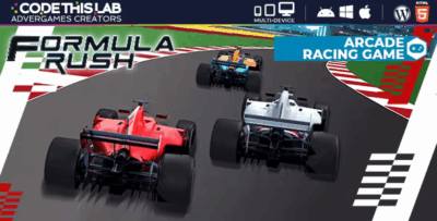 Formula rush html5 racing game codermarket.png