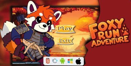 Foxy run adventure construct 3 html5 admob c3p codermarket.jpg