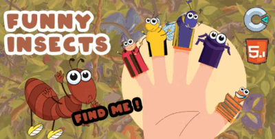 Funny insects game construct 3 html game codermarket.png