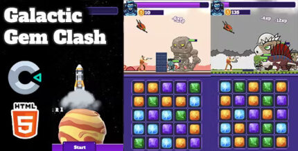 Galactic gem clash html5 game c3p codermarket.jpg