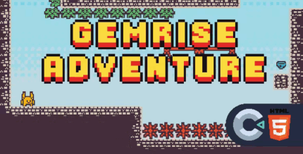 Gemrise adventure html5 construct 3 codermarket.png