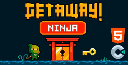 Get away ninja html5 game construct 3 codermarket.png