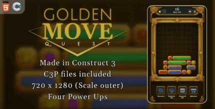 Golden move quest html5 casual game codermarket.png