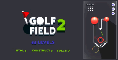 Golf field 2 html5 game construct3 codermarket.png