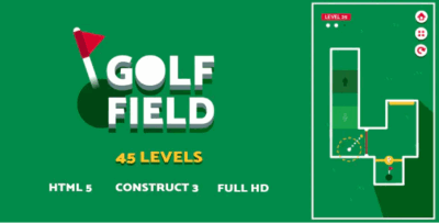 Golf field html5 game construct3 codermarket.png