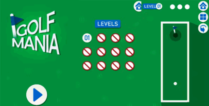 Golf mania html5 game codermarket.png