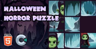 Halloween horror puzzle html5 game c3p codermarket.jpeg