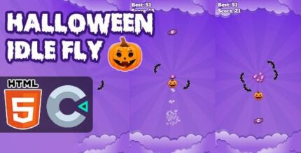 Halloween idle fly html5 game c3p codermarket.jpeg