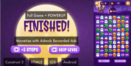 Halloween match 3 construct 3 html5 full game codermarket.png