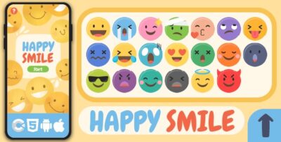 Happy smile html5 game construct 3 codermarket.jpg