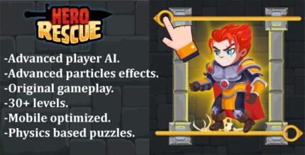 Hero rescue construct 2 construct 3 html5 capx c3p html5 codermarket.jpg