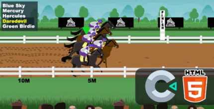 Horse race html5 game c3p codermarket.png