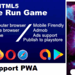 Html5 space run game support pwa all browser codermarket.png