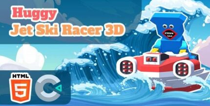 Huggy jet ski racer 3d html5 game c3p codermarket.jpeg