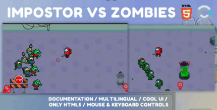 Impostor vs zombies html5 game c3p construct 3 codermarket.png