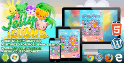 Jelly island html5 matching game codermarket.png