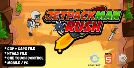 Jetpackman rush construct 2 3 game codermarket.png