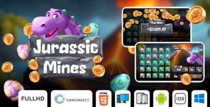Jurassic mines casino game html5 game construct3 codermarket.jpeg