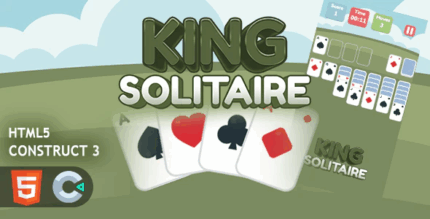 King solitaire html5 construct 3 game codermarket.png